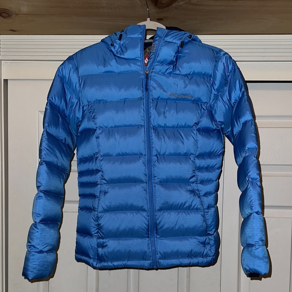 🏆 DEAL • Columbia Light Blue OMNI heat winter Jacket